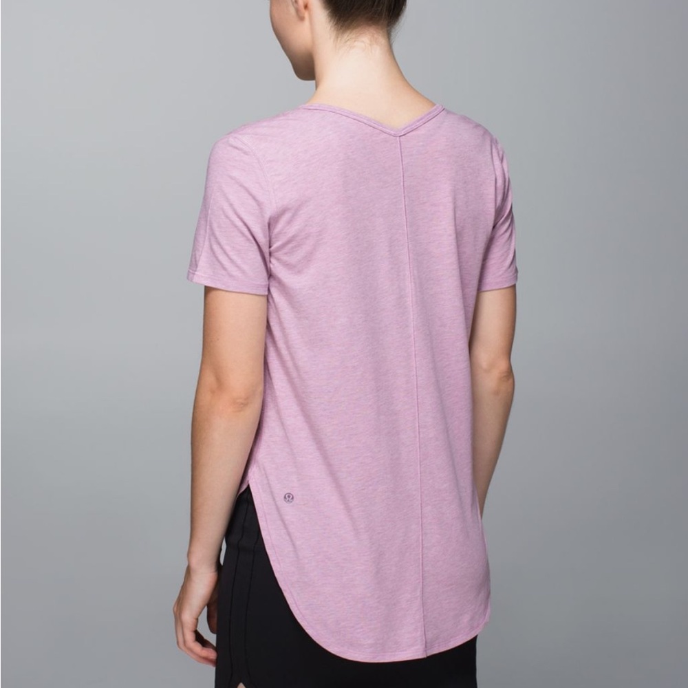 Lululemon Yogini 5 Year Short Sleeve Tee
Heathered Mauvelous / Purple Fog - Picture 2 of 5